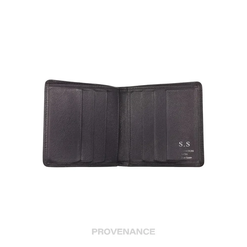 🔴 Louis Vuitton 6CC Bifold Wallet in Black Epi Noir Leather